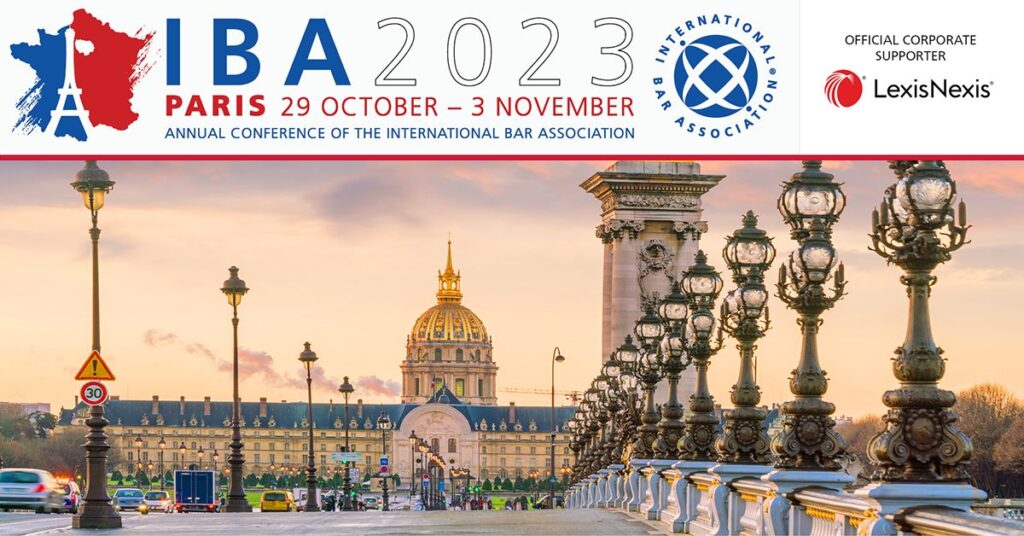 3 Hare Court attending the IBA Annual Conference 2023 in Paris 3 Hare